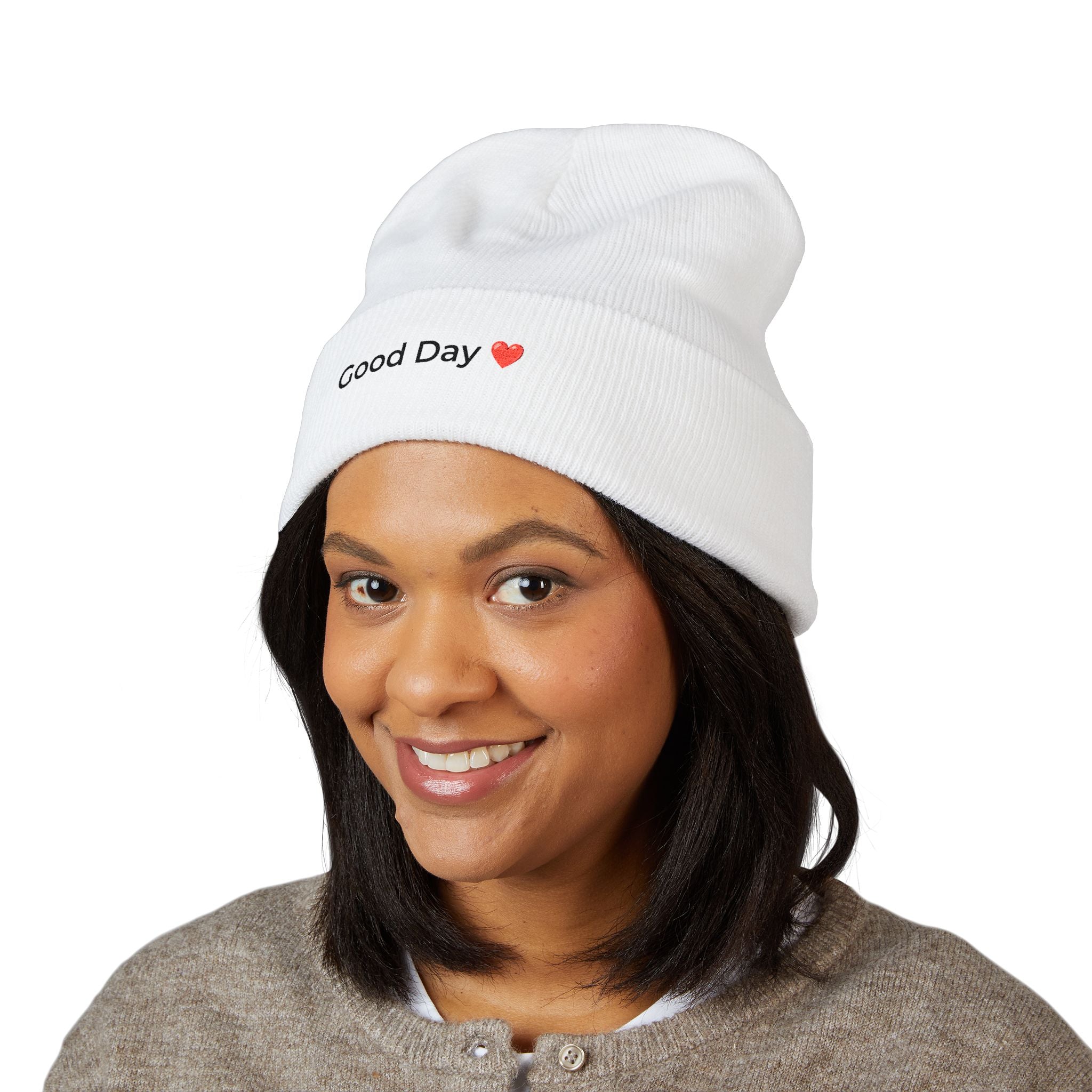 BlessNation™❤️ Classic Cuffed Beanie - White