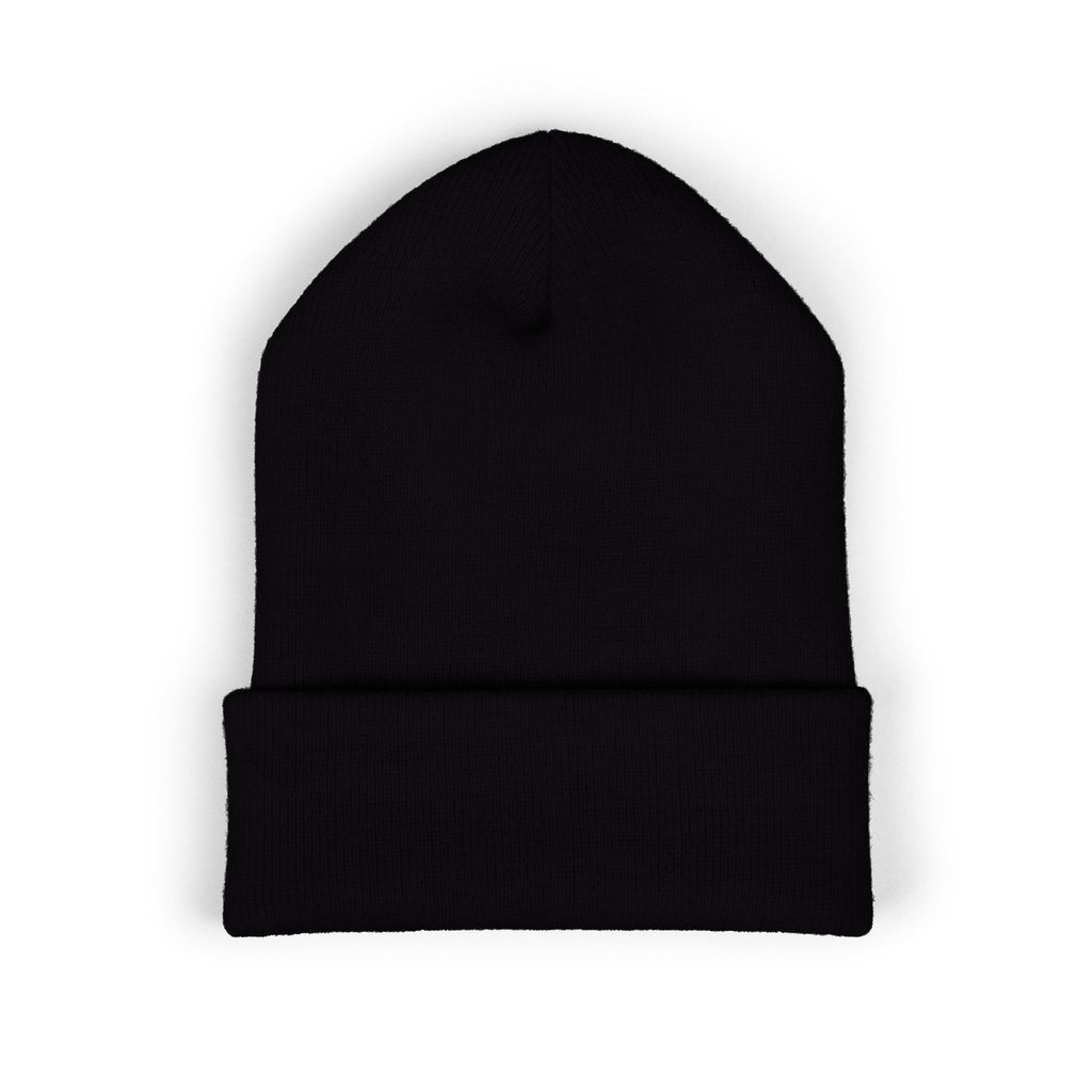 BlessNation❤️ Embroidered Cuffed Beanie- Black