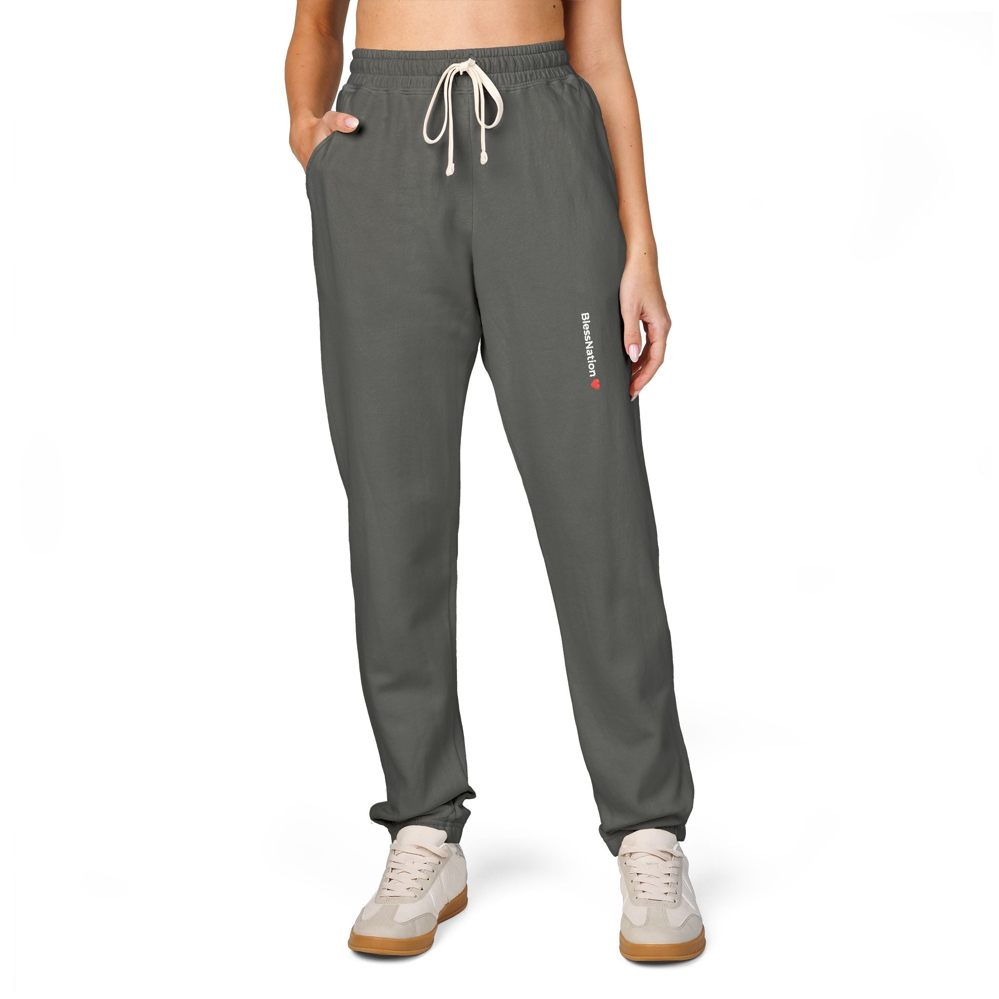 BlessNation ❤️ Fleece Sweatpants — Pepper