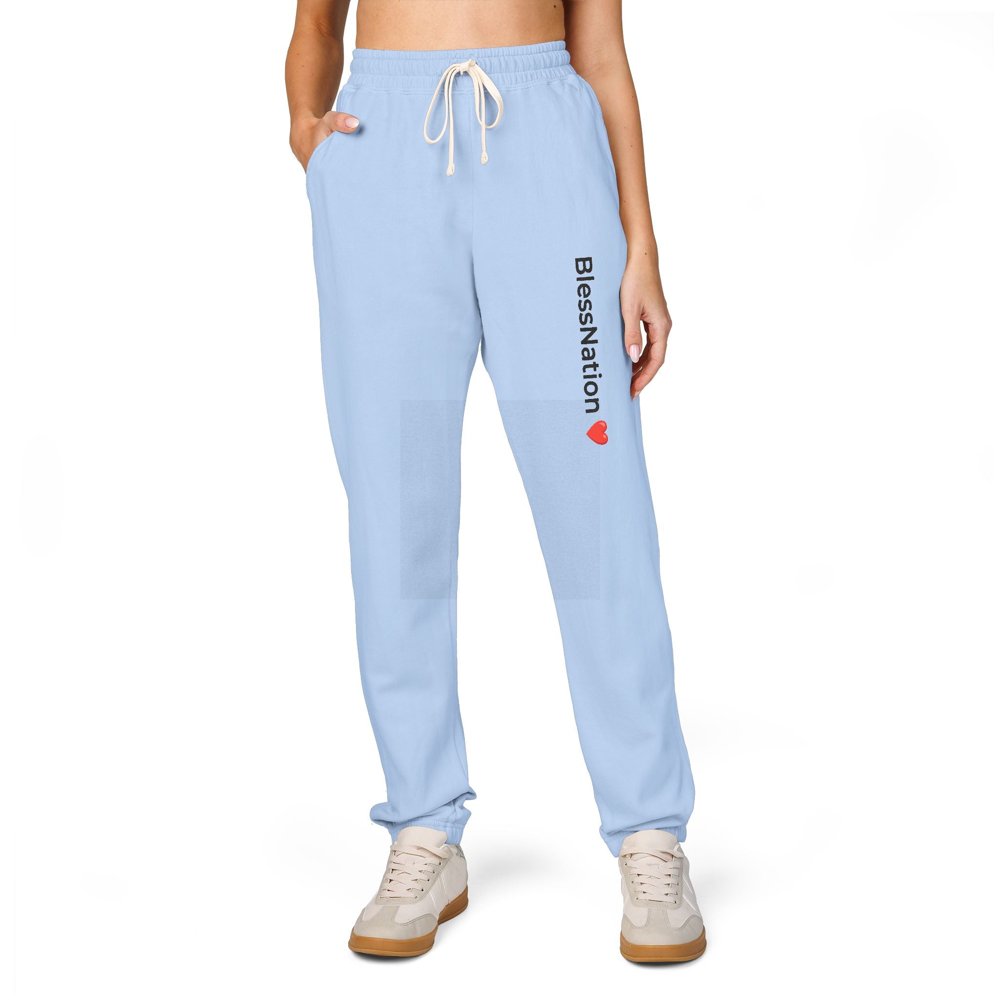 BlessNation ❤️ Fleece Sweatpants — Hydrangea