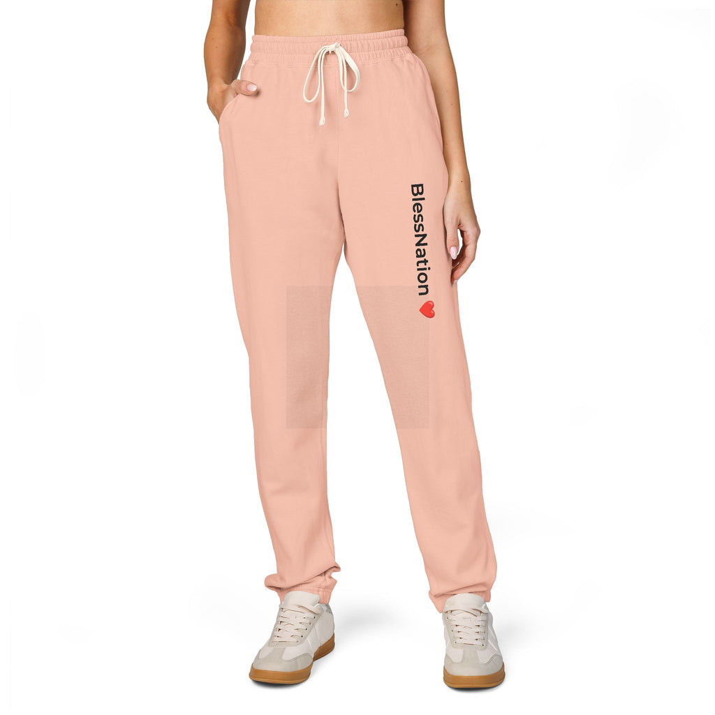 BlessNation ❤️ Fleece Sweatpants — Peachy