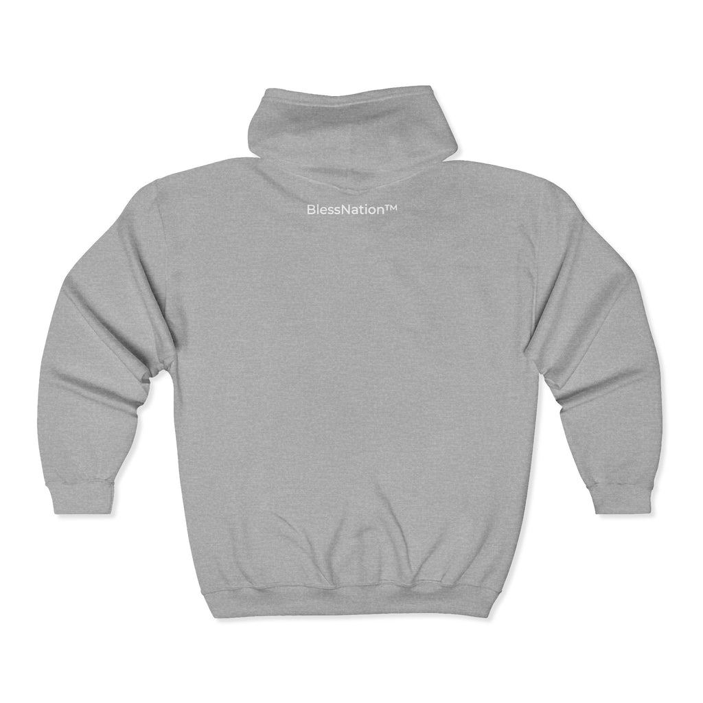 BlessNation ❤️ Classic Zip Hoodie — Grey